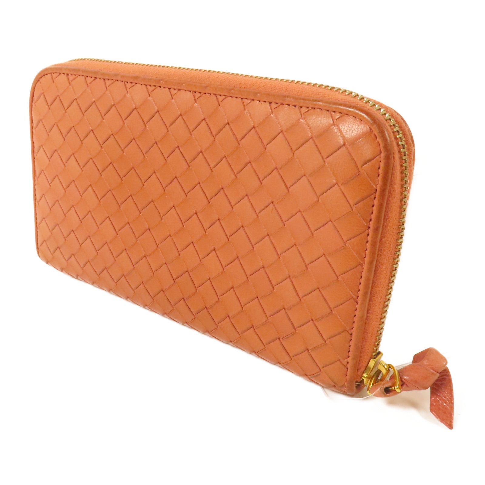 BOTTEGA VENETA 織紋皮革Long Wallet金扣長錢包