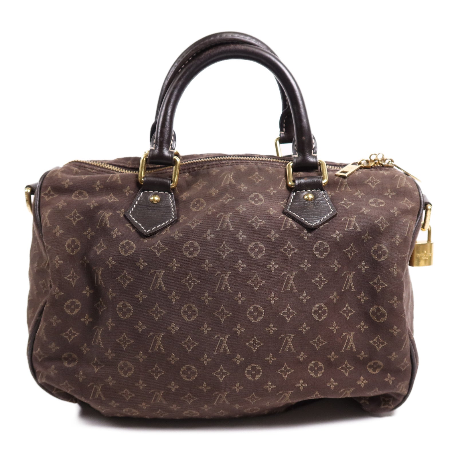LOUIS VUITTON Monogram Mini Lin Speedy 30金扣手挽肩背兩用袋