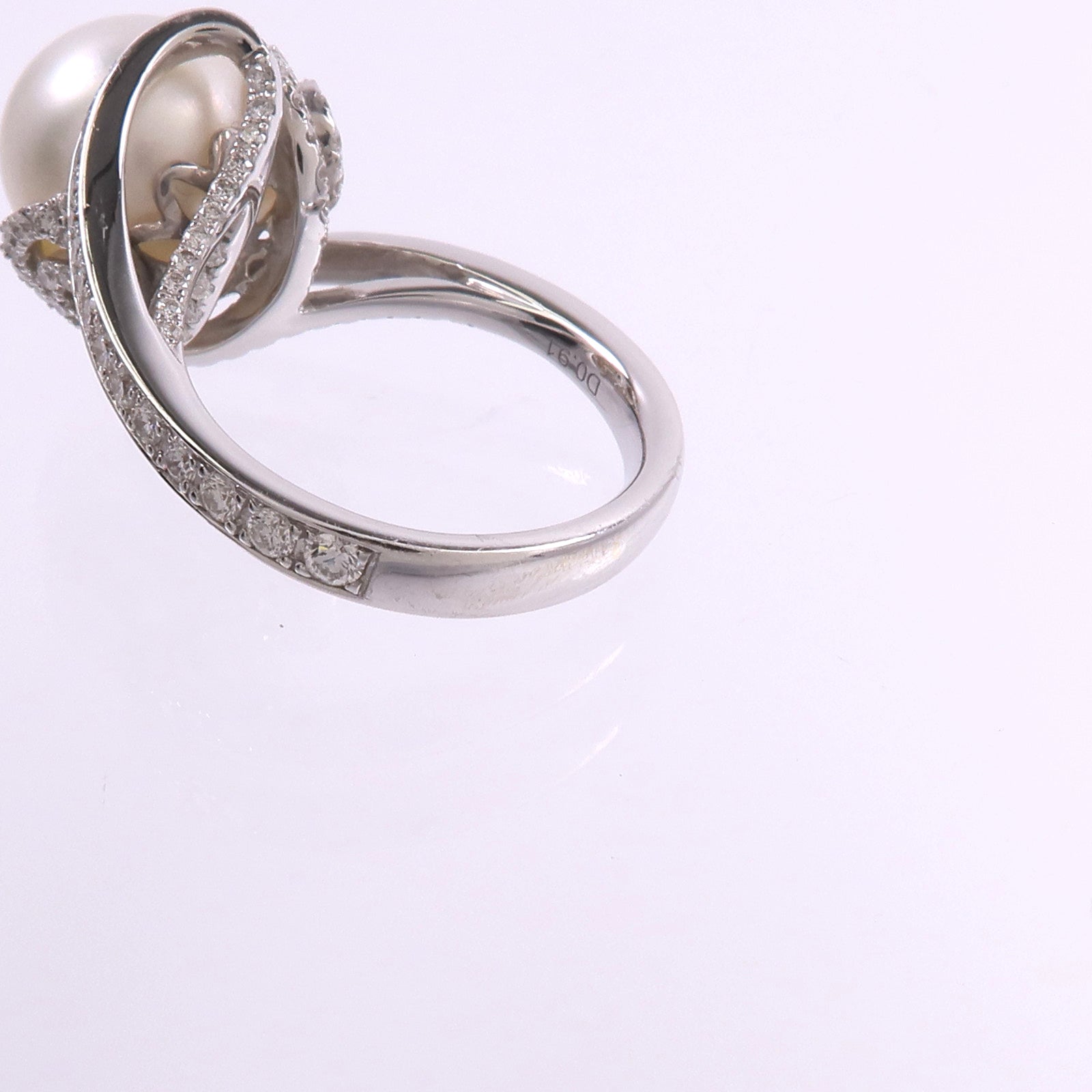 JEWELRY 18K黃金Pearl Diamond Ring珍珠/鑽石戒指