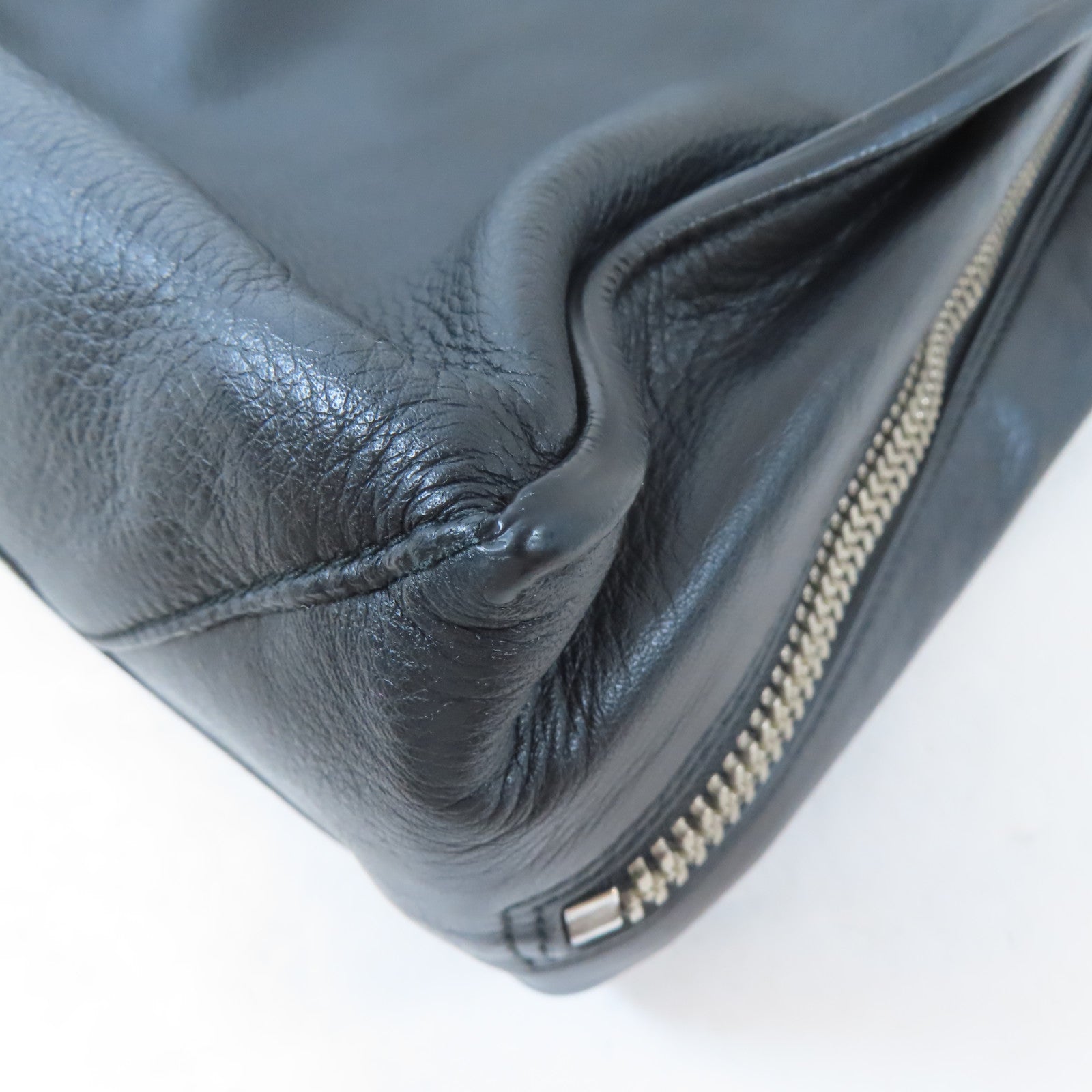 BALENCIAGA 【激減優惠】牛皮皮革Tote Bag銀扣手挽袋黑色