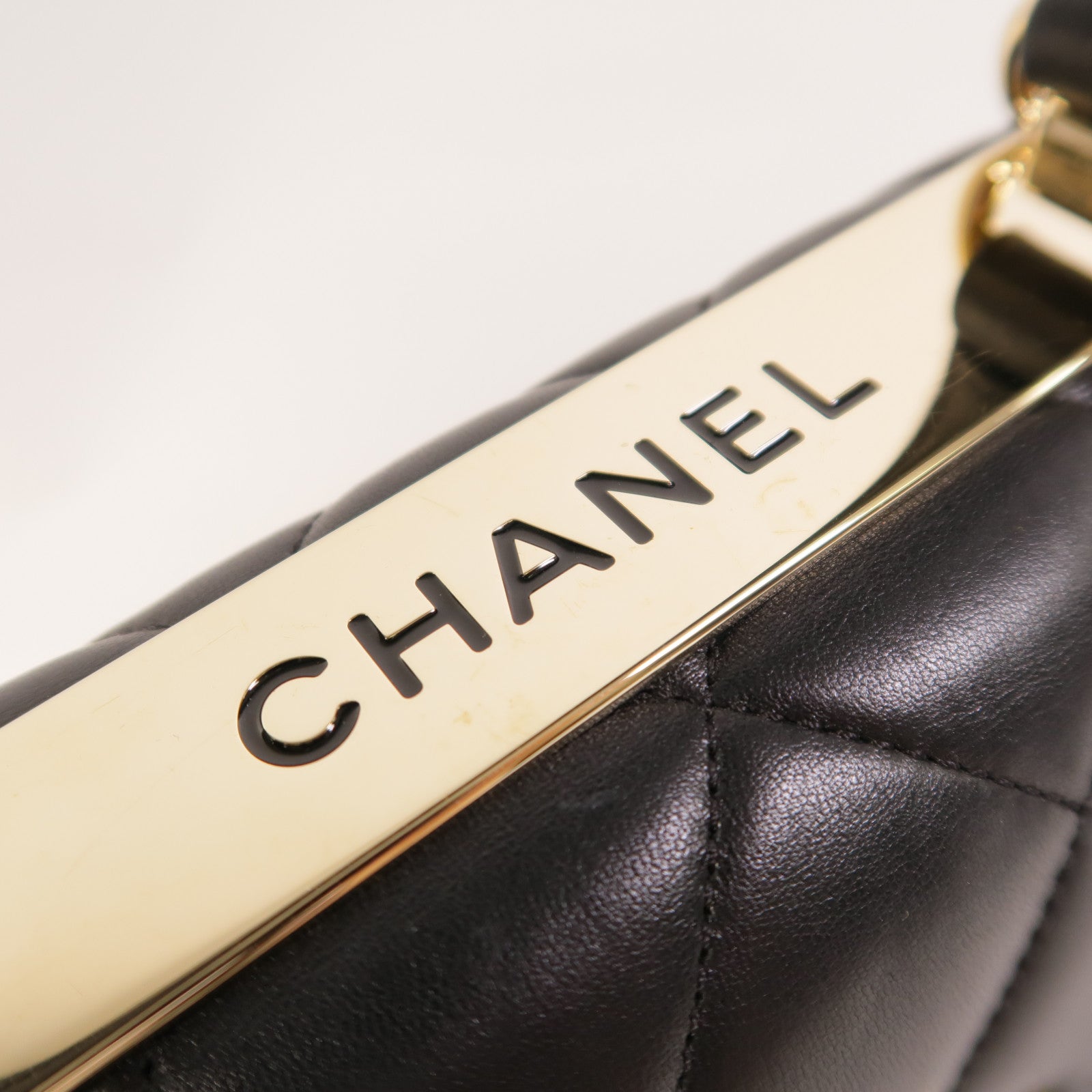 CHANEL 羊皮皮革Trendy CC Top Handle Bag鏈帶手挽肩背兩用袋