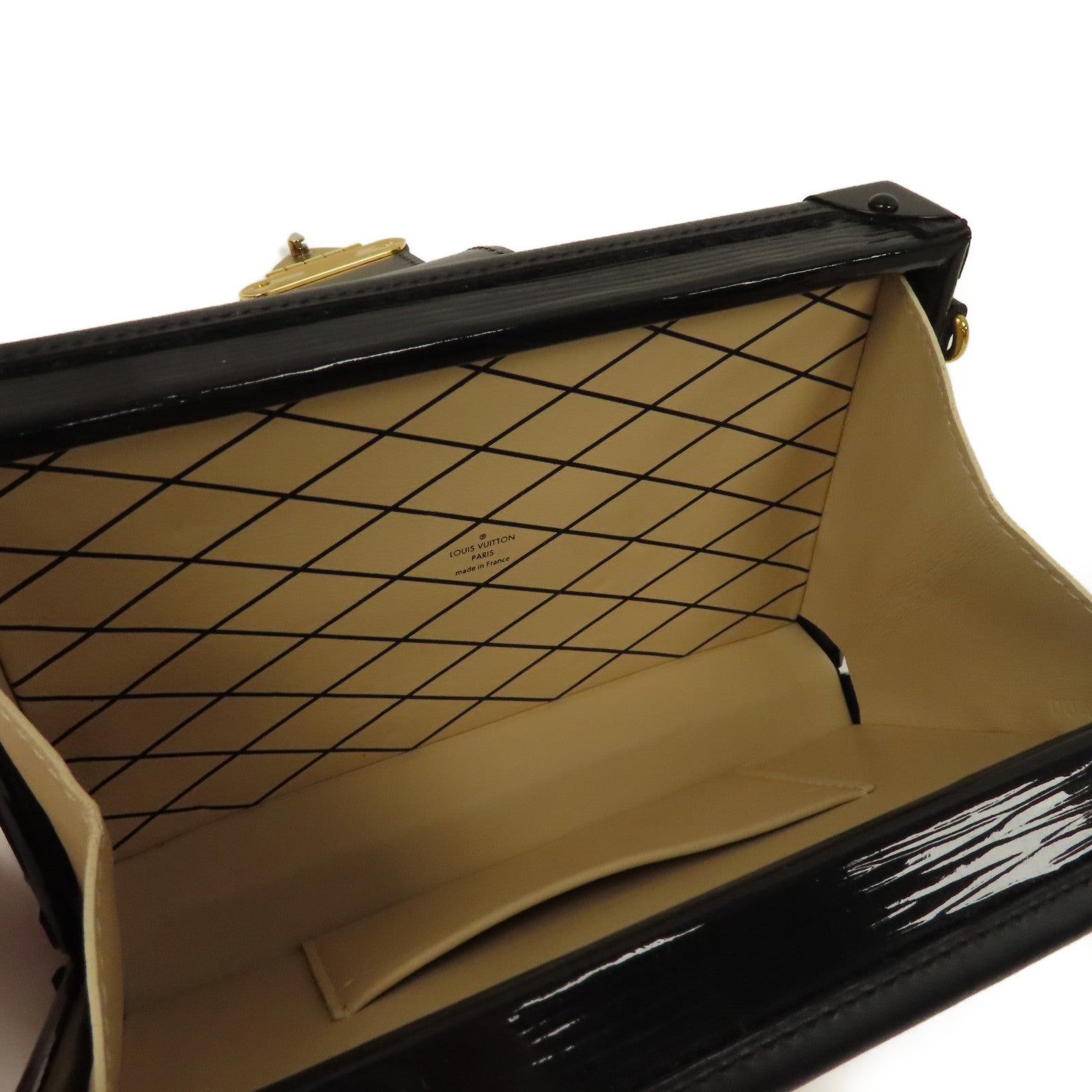 LOUIS VUITTON 【激減優惠】Epi Petite Malle金扣肩背袋黑色/紅色