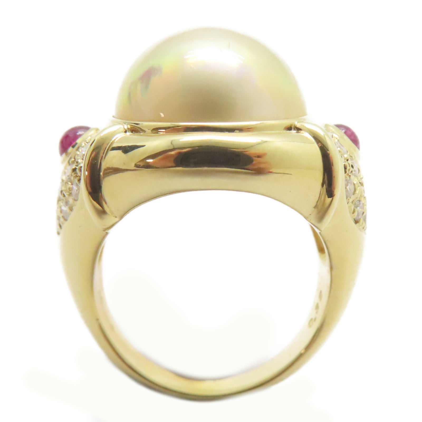 TASAKI 18K黃金/Pearl Ring 13mm珍珠戒指US#5.75