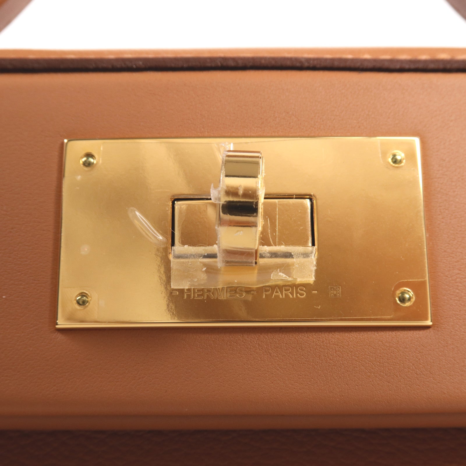 HERMES Evercolor皮革24/24 Mini金扣手挽肩背兩用袋