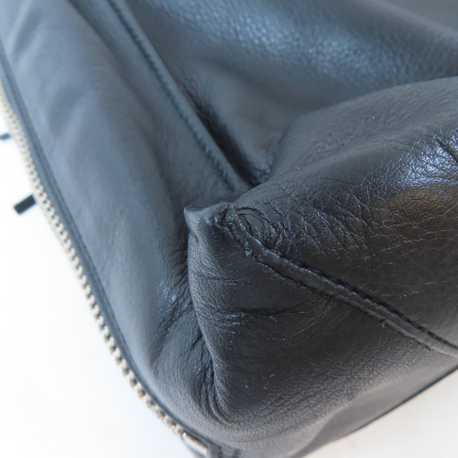 BALENCIAGA 【激減優惠】牛皮皮革Tote Bag銀扣手挽袋黑色