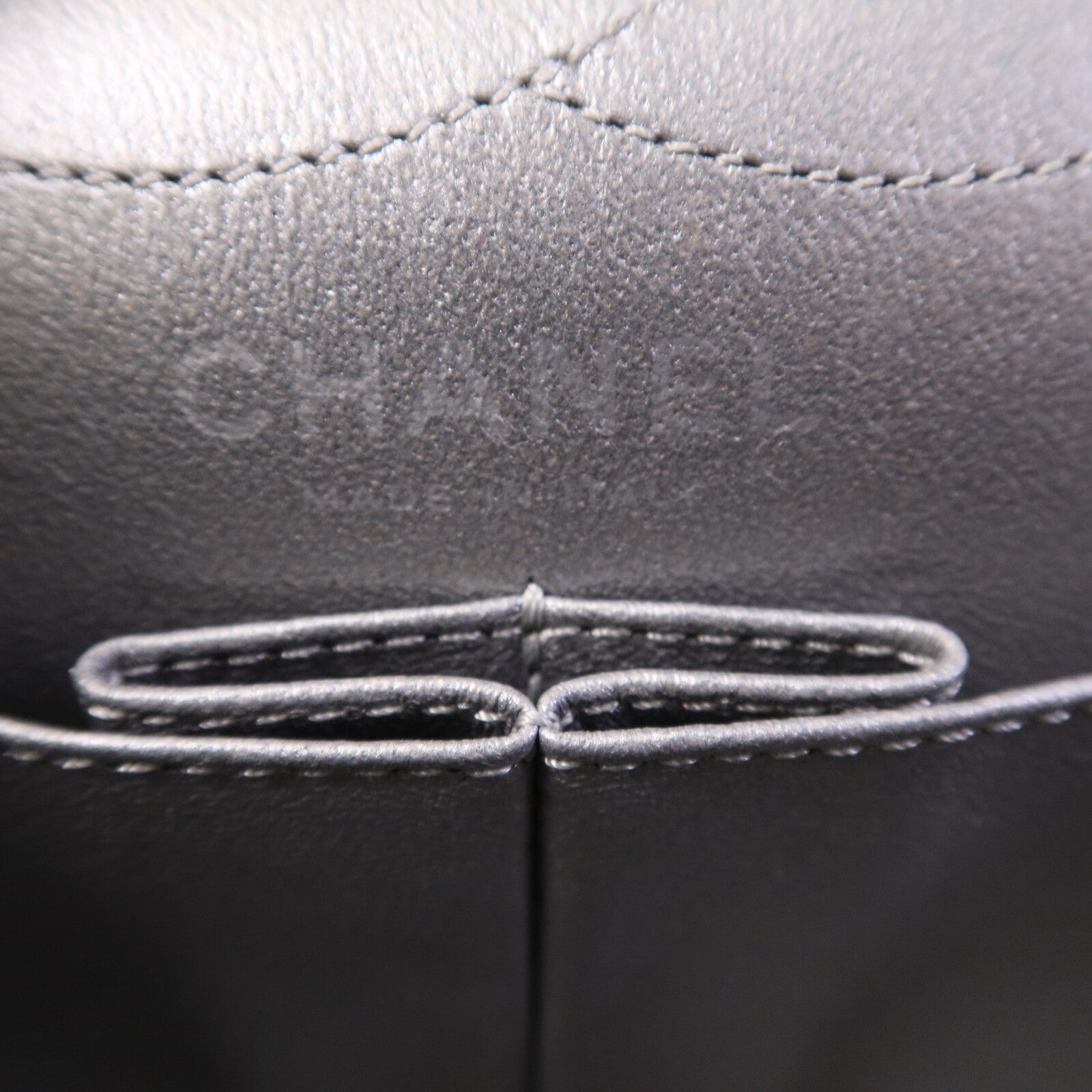 CHANEL 牛皮皮革2.55 Large銀扣鏈帶肩背袋