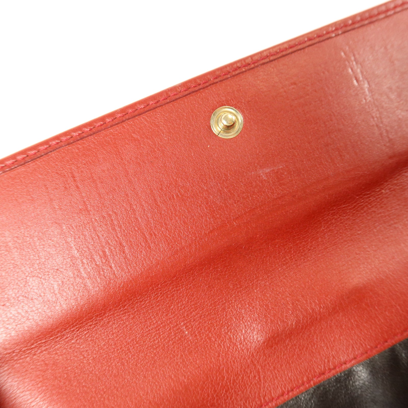 GUCCI 塗層帆布Wed Continental Long Wallet金扣長錢包