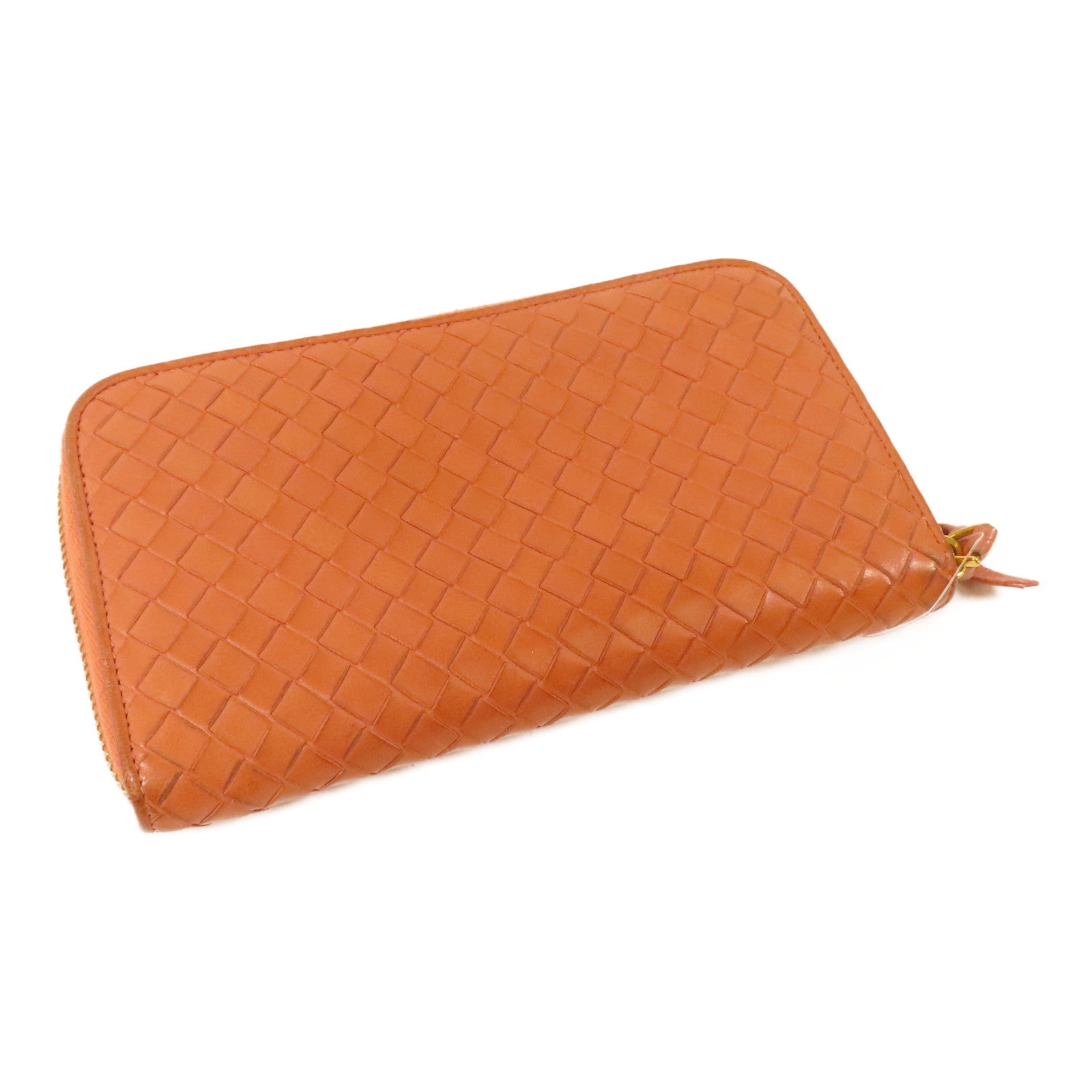 BOTTEGA VENETA 織紋皮革Long Wallet金扣長錢包