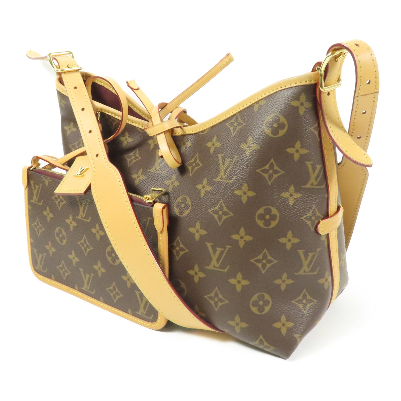 LOUIS VUITTON Monogram CarryAll PM金扣肩背袋
