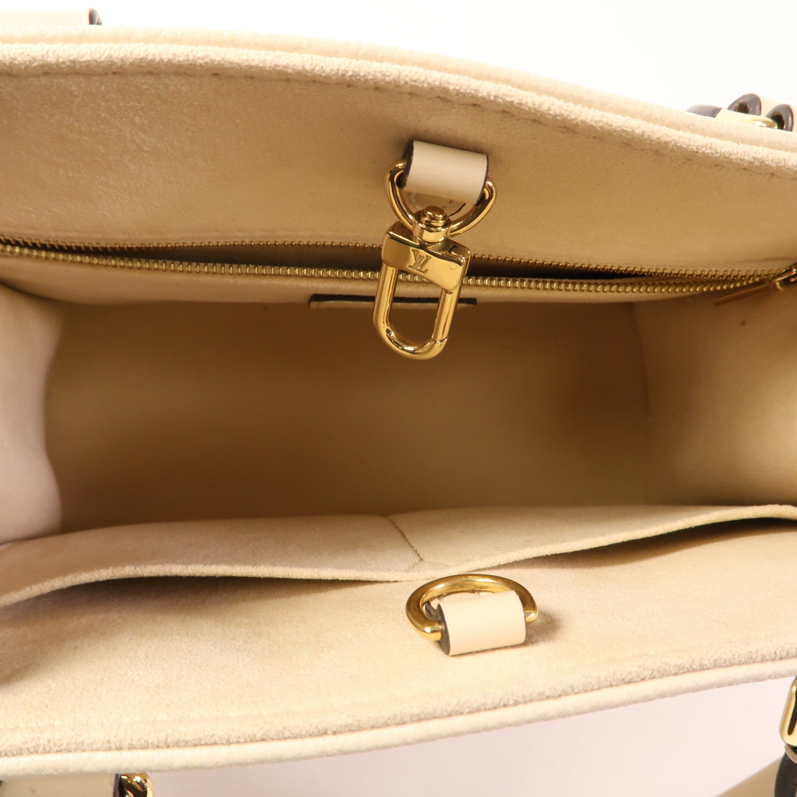 LOUIS VUITTON Monogram Empreinte On The Go金扣手挽肩背兩用袋