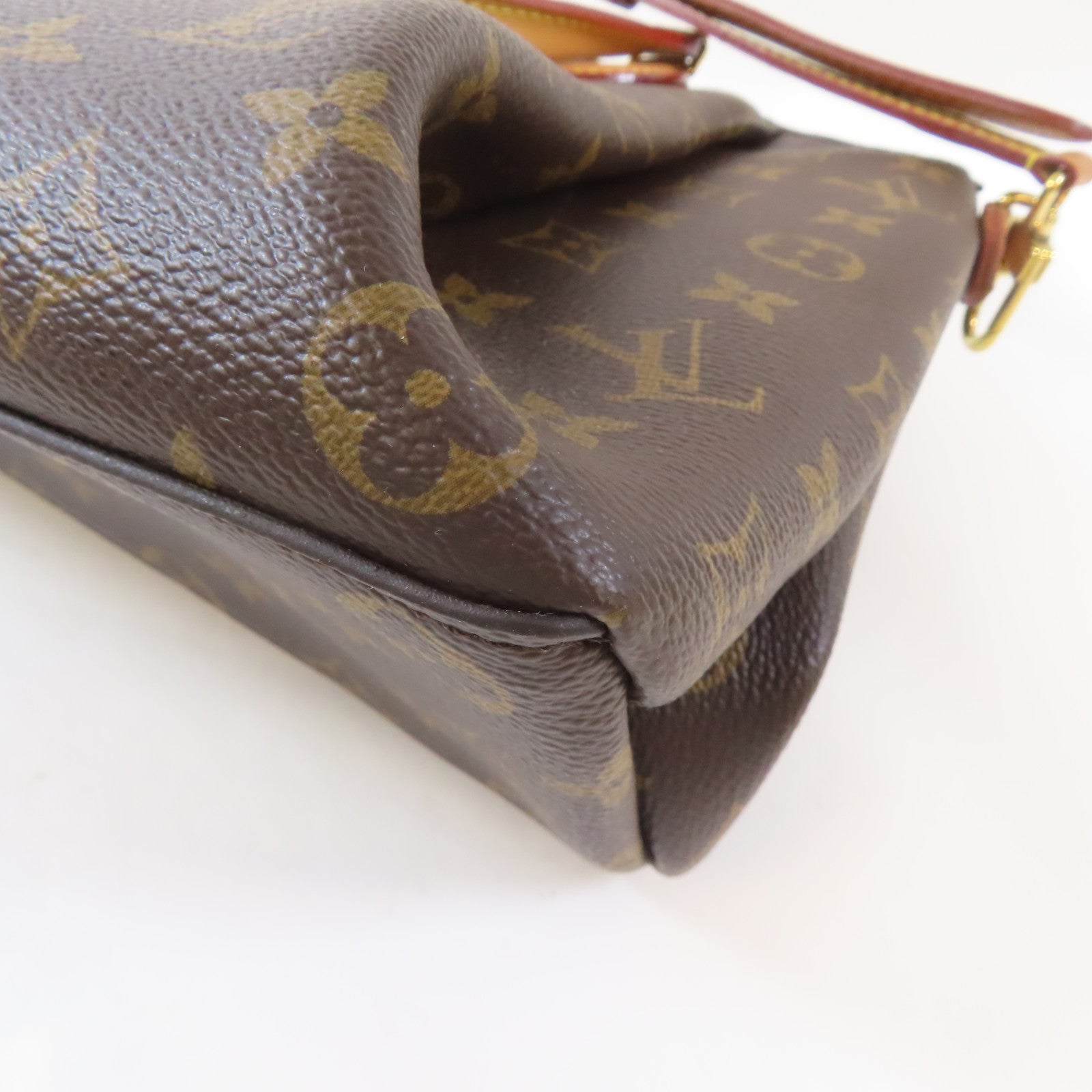 LOUIS VUITTON Monogram Rivoli MM金扣手挽肩背兩用袋啡色