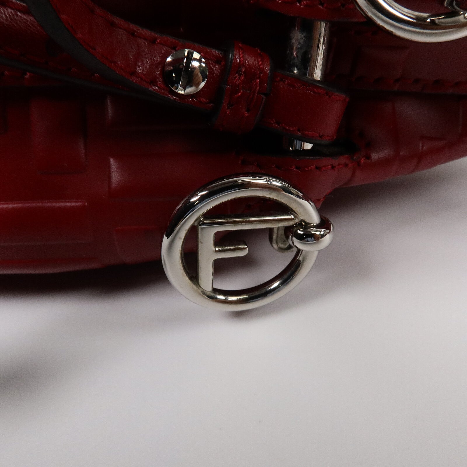 FENDI 牛皮皮革Mon Tresor Mini手挽肩背兩用袋