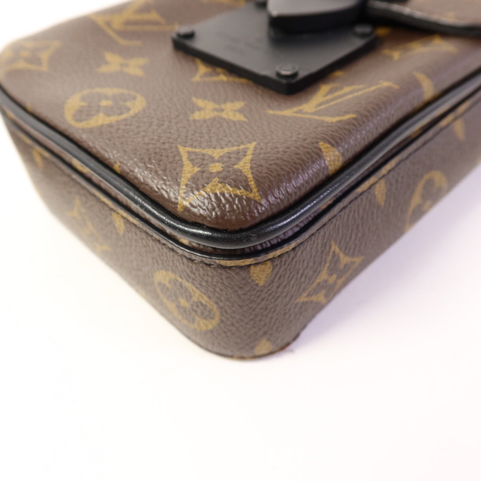LOUIS VUITTON Monogram Macassar S-Lock肩背袋