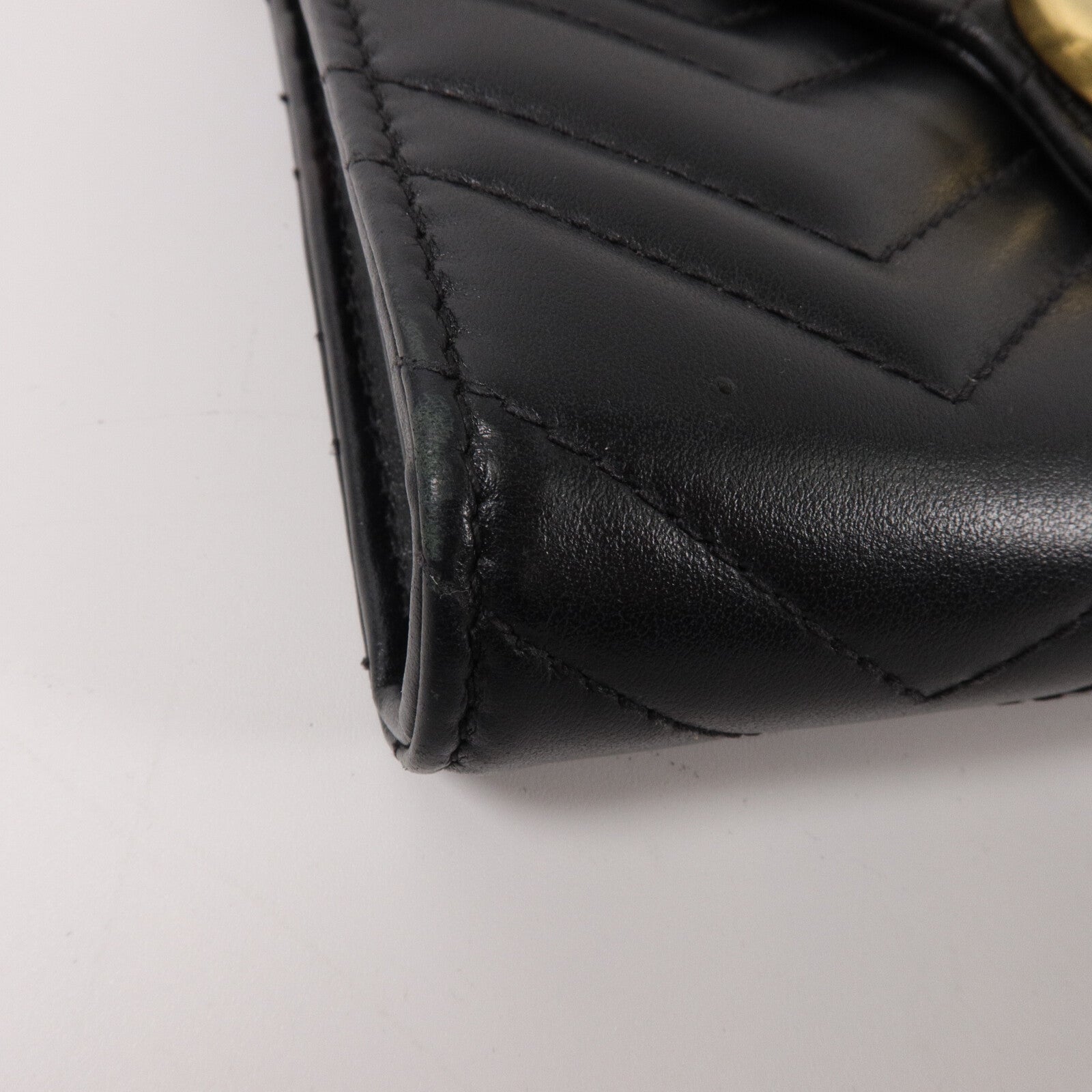 GUCCI 牛皮皮革GG Marmont鏈帶肩背袋