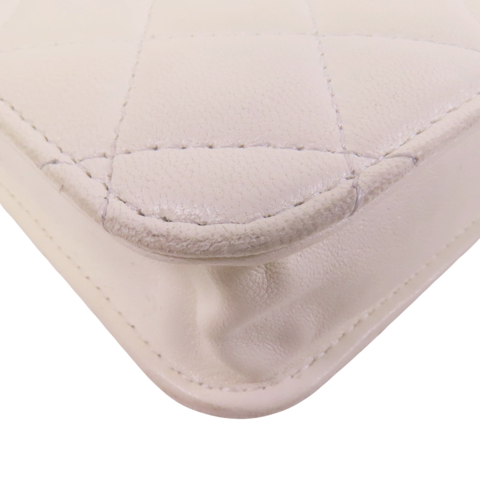 CHANEL 羊皮皮革Phone Bag金扣鏈帶肩背袋