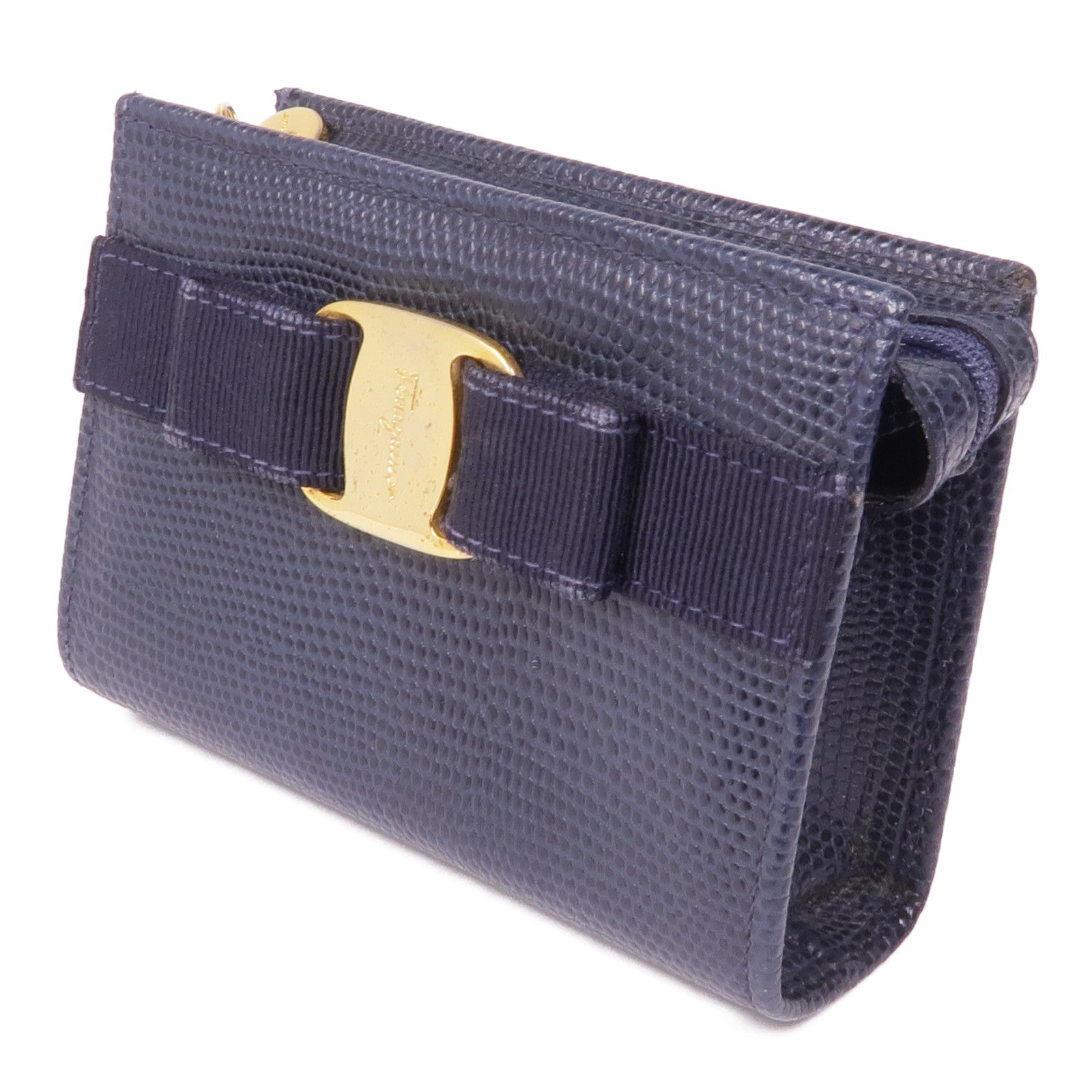 Salvatore Ferragamo 牛皮皮革Coin Purse金扣零錢包