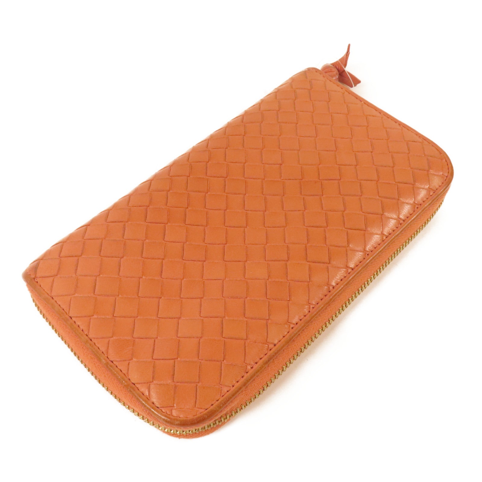 BOTTEGA VENETA 織紋皮革Long Wallet金扣長錢包
