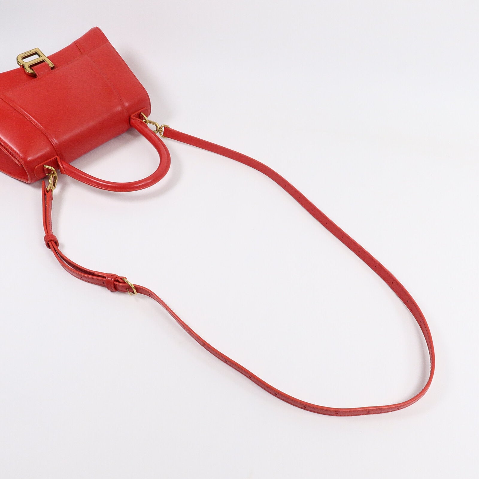 BALENCIAGA 牛皮皮革Hourglass Small手挽肩背兩用袋