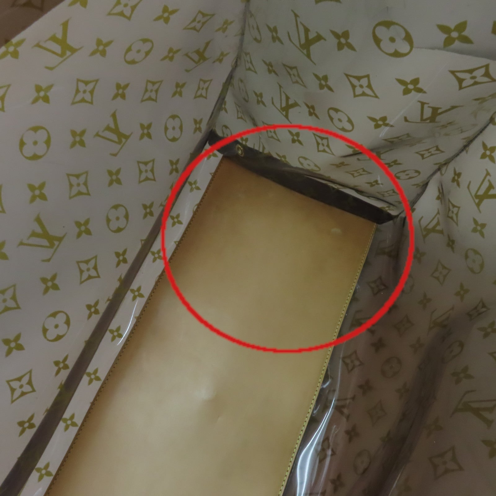 LOUIS VUITTON Monogram Vinyl Ambre Cabas Cruise GM Tote Bag肩背袋啡色