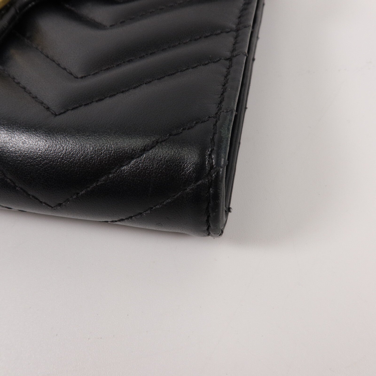 GUCCI 牛皮皮革GG Marmont鏈帶肩背袋