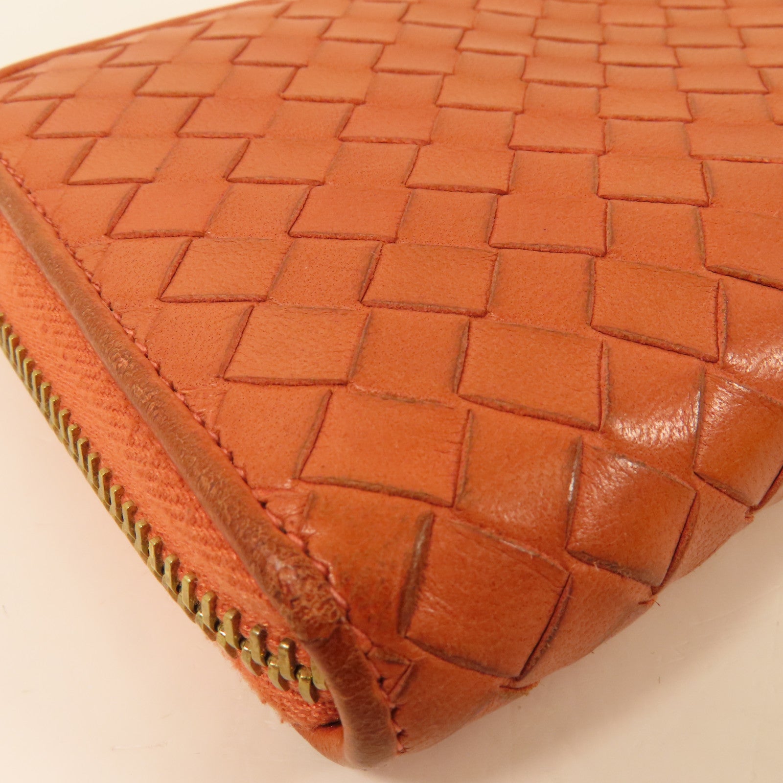 BOTTEGA VENETA 織紋皮革Long Wallet金扣長錢包