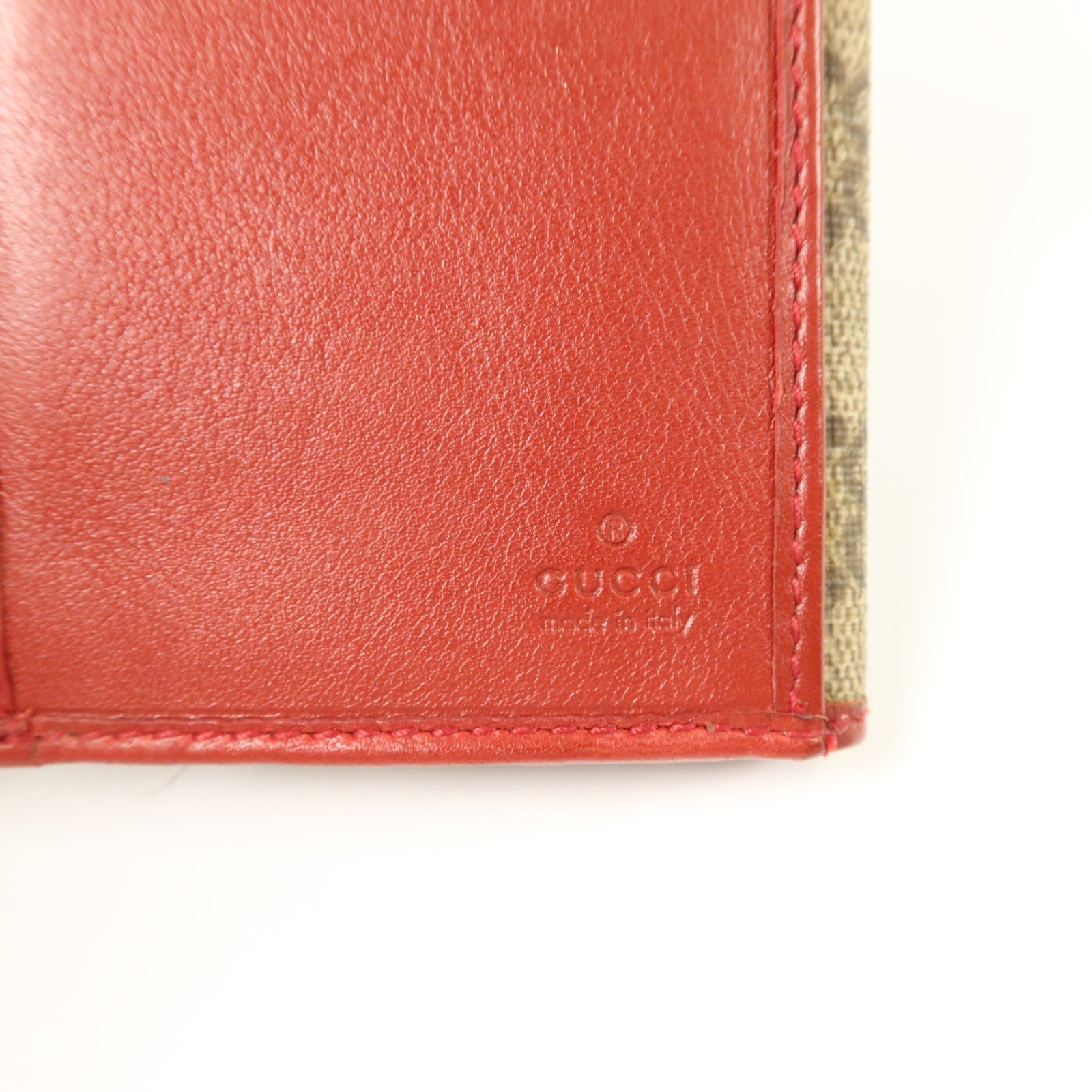 GUCCI 塗層帆布Wed Continental Long Wallet金扣長錢包