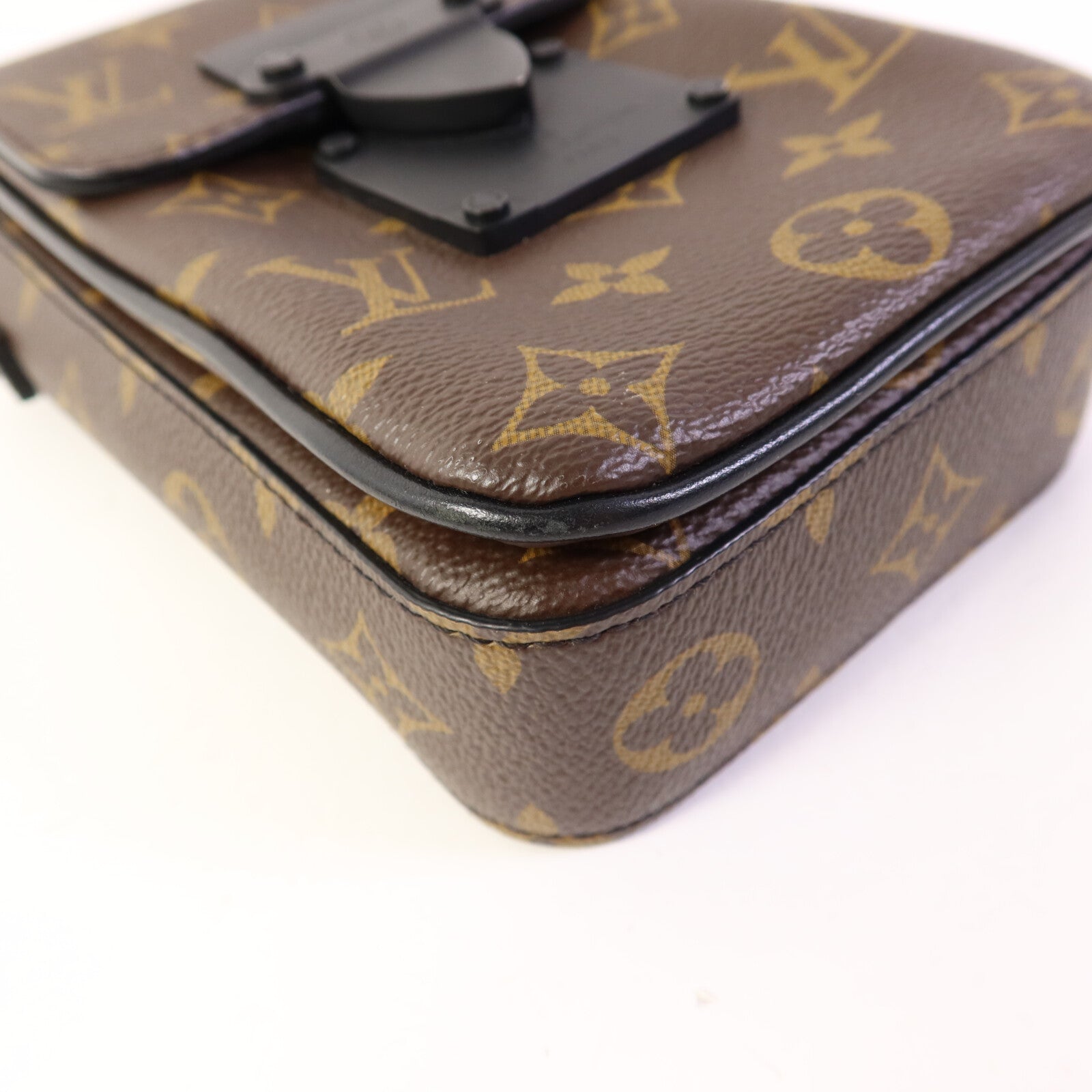 LOUIS VUITTON Monogram Macassar S-Lock肩背袋