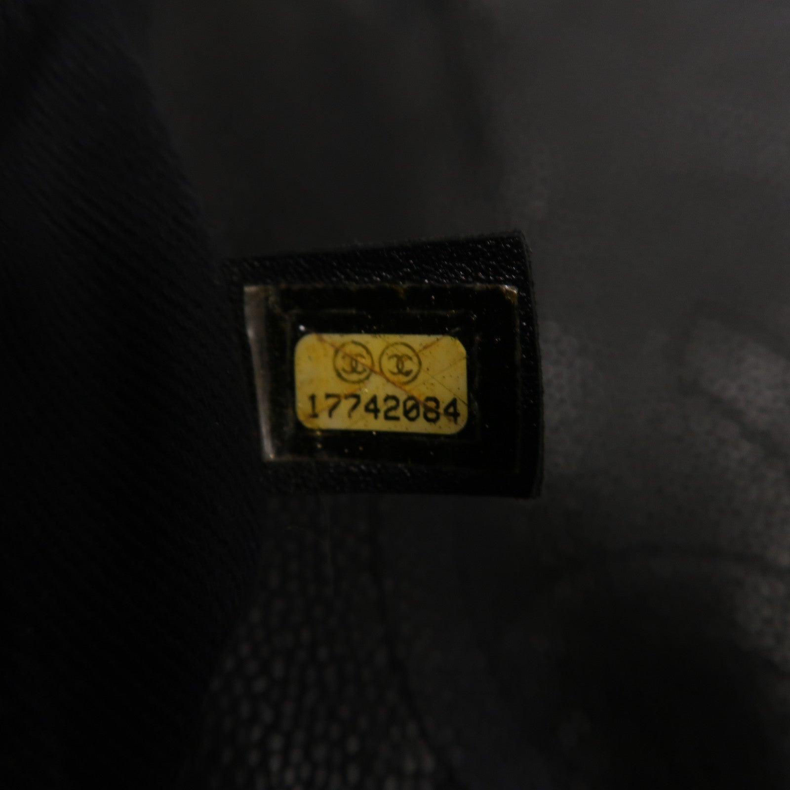 CHANEL 菱格牛皮皮革Chain Shoulder Bag金扣手挽肩背兩用袋黑色