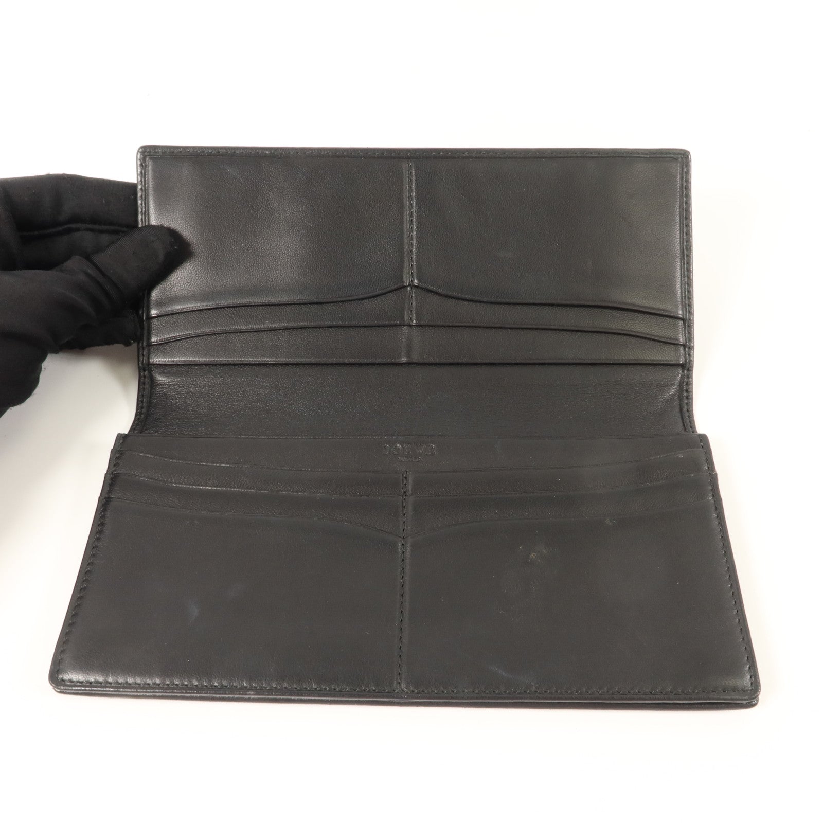 LOEWE 羊皮皮革Long Bifold Wallet長錢包