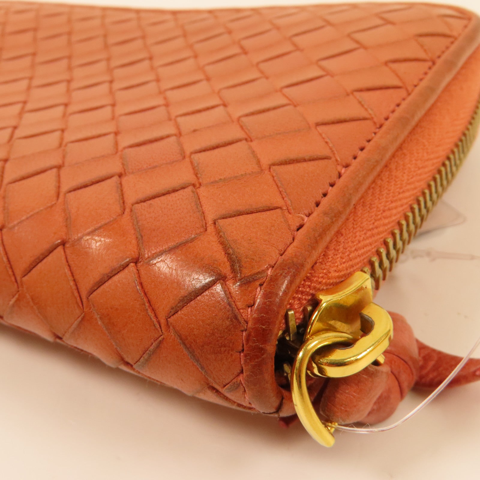 BOTTEGA VENETA 織紋皮革Long Wallet金扣長錢包