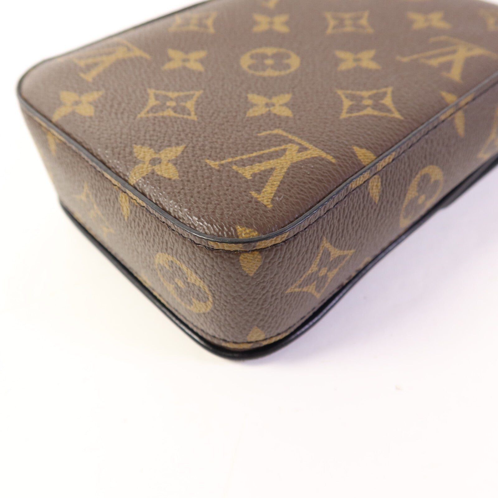 LOUIS VUITTON Monogram Macassar S-Lock肩背袋