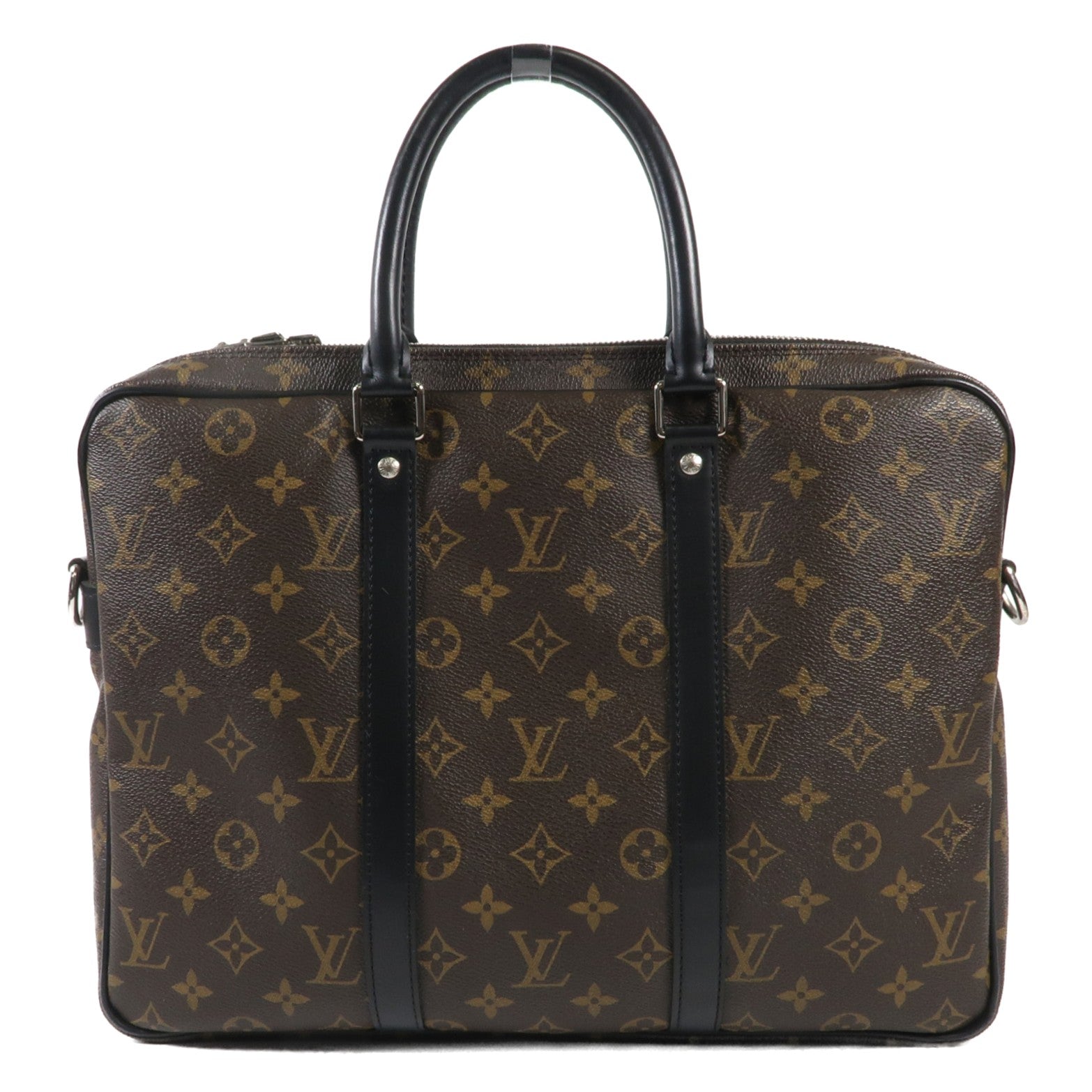 LOUIS VUITTON Monogram Porte-Documents Voyage PM銀扣公事包