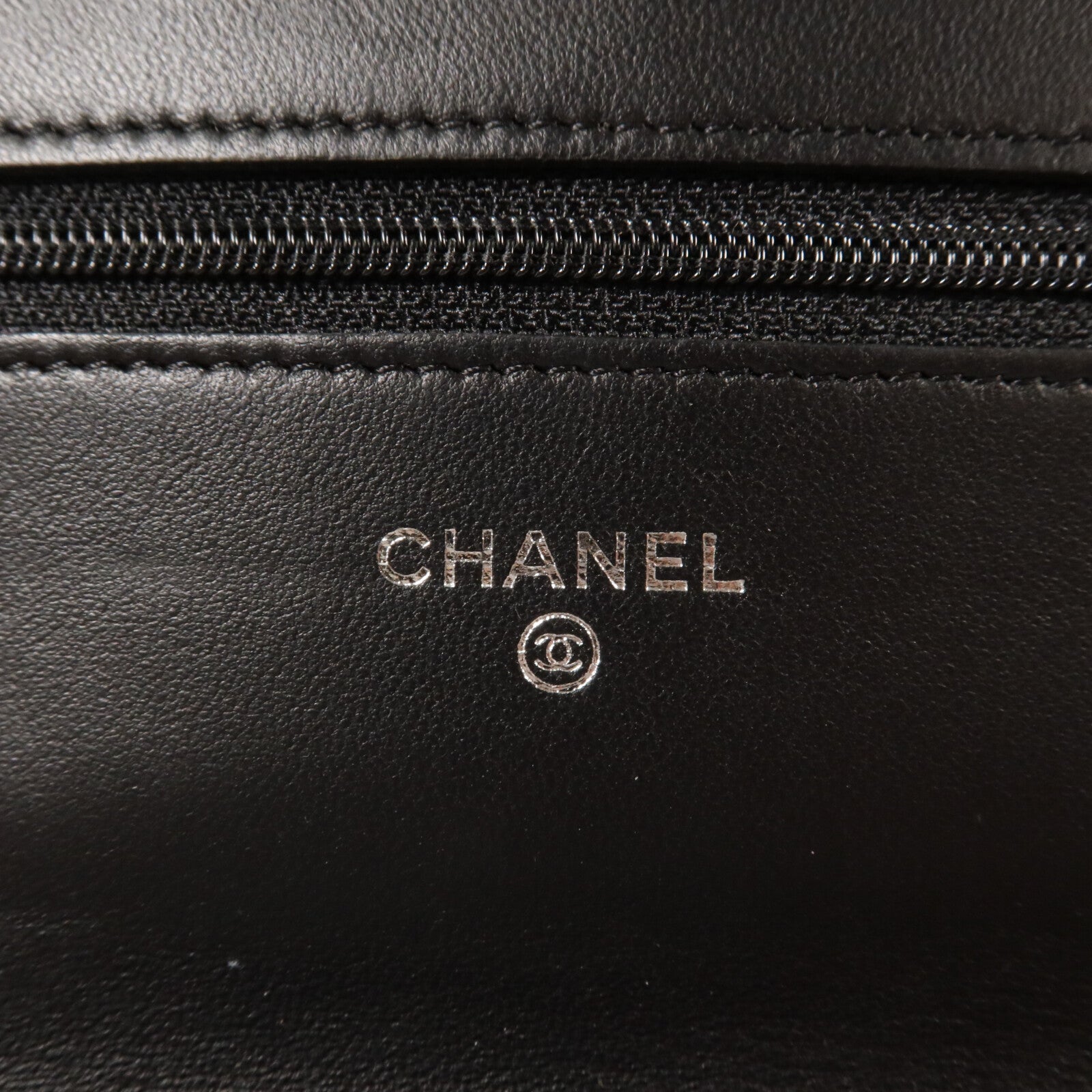 CHANEL 羊皮皮革Wallet On Chain鏈帶肩背袋
