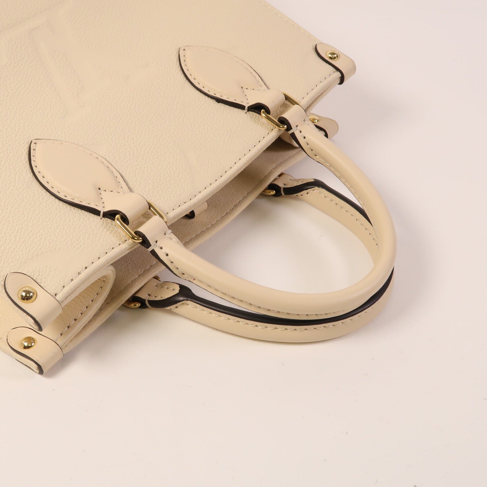 LOUIS VUITTON Monogram Empreinte On The Go金扣手挽肩背兩用袋