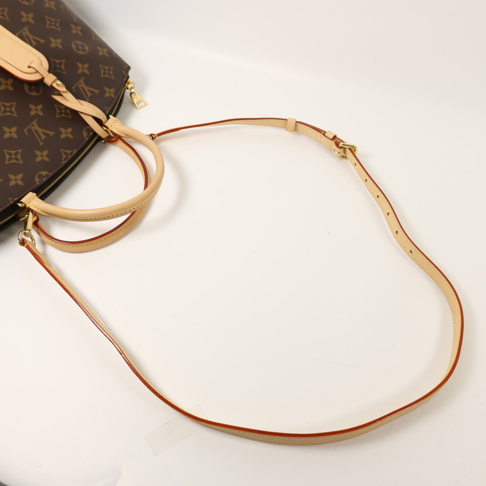 LOUIS VUITTON Monogram Petit Palais手挽肩背兩用袋棕色