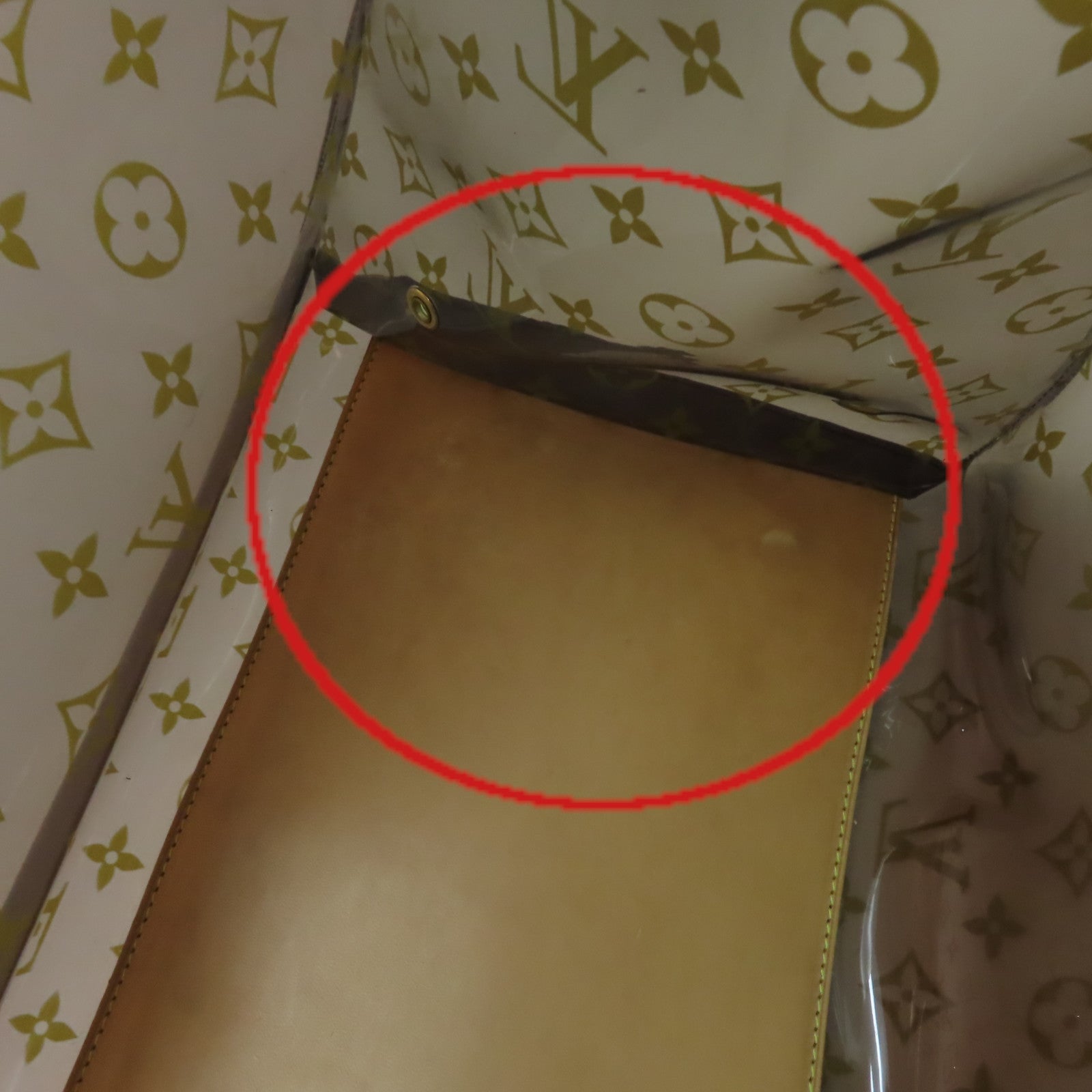 LOUIS VUITTON Monogram Vinyl Ambre Cabas Cruise GM Tote Bag肩背袋啡色