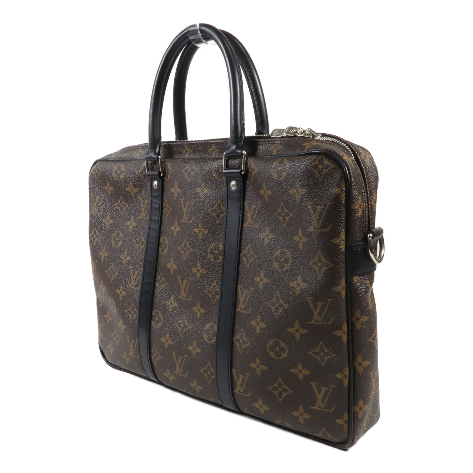 LOUIS VUITTON Monogram Porte-Documents Voyage PM銀扣公事包