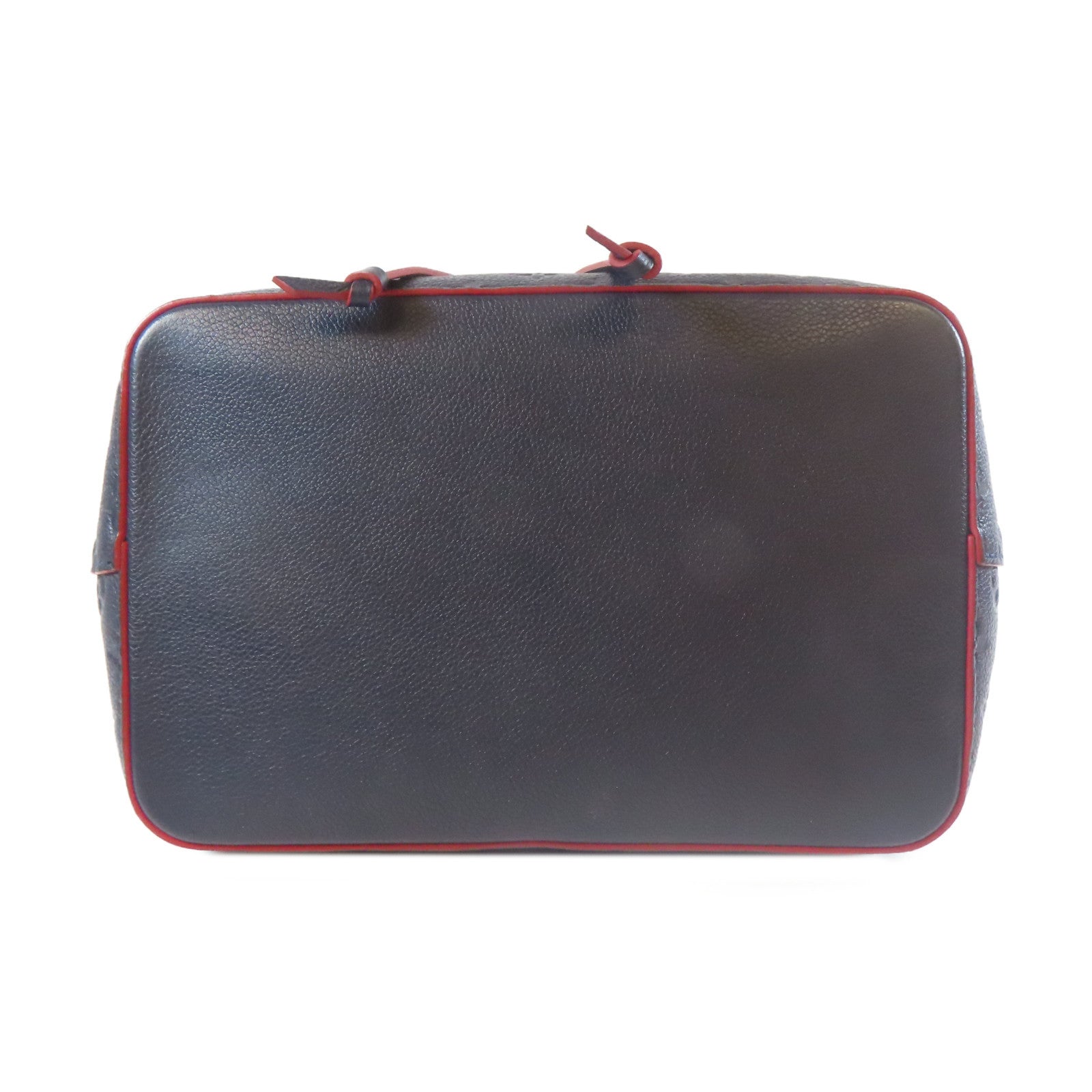 LOUIS VUITTON Monogram Empreinte Noe Noe MM金扣手挽肩背兩用袋深藍色