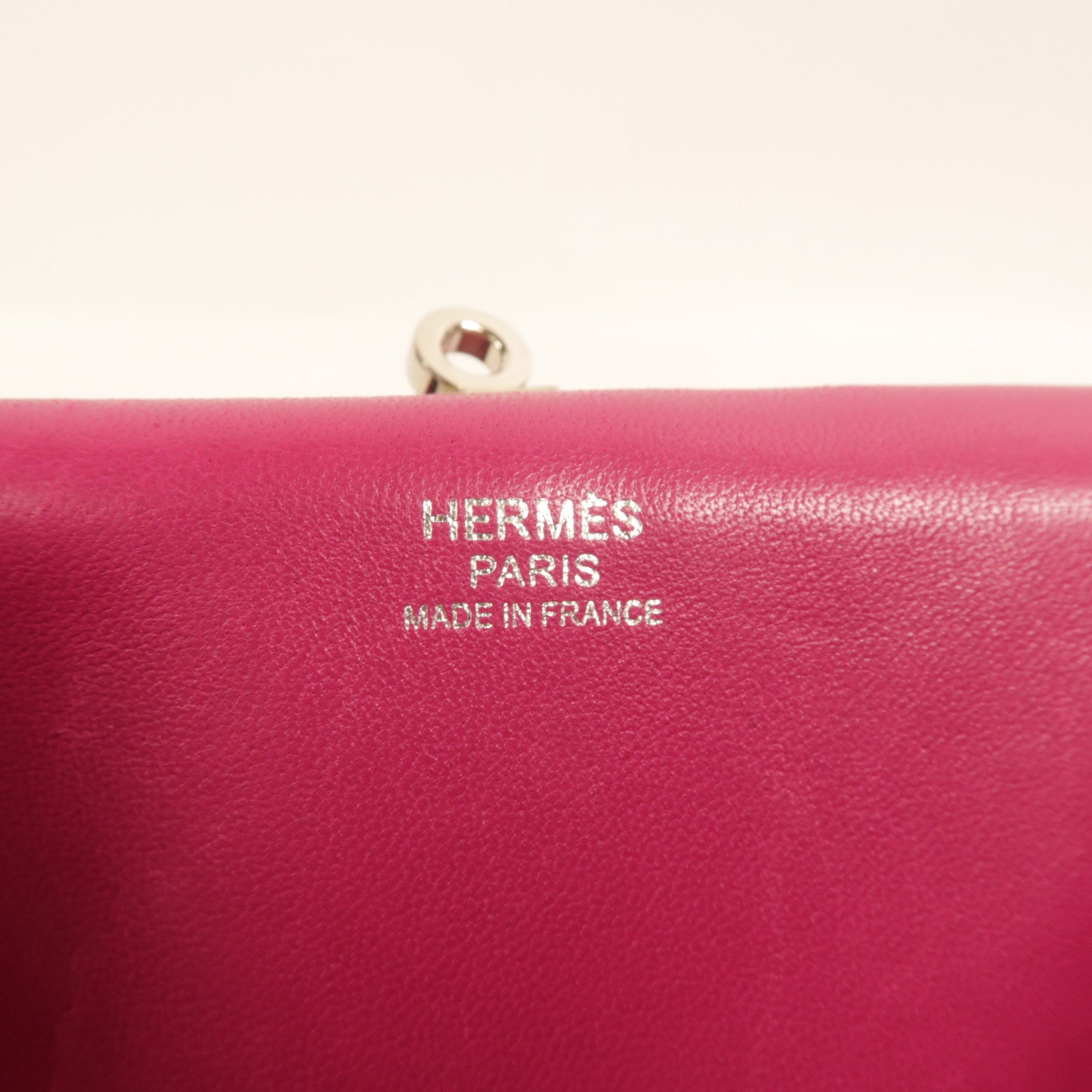 HERMES Evercolor皮革Toolbox 20手挽肩背兩用袋Rose Pourpre