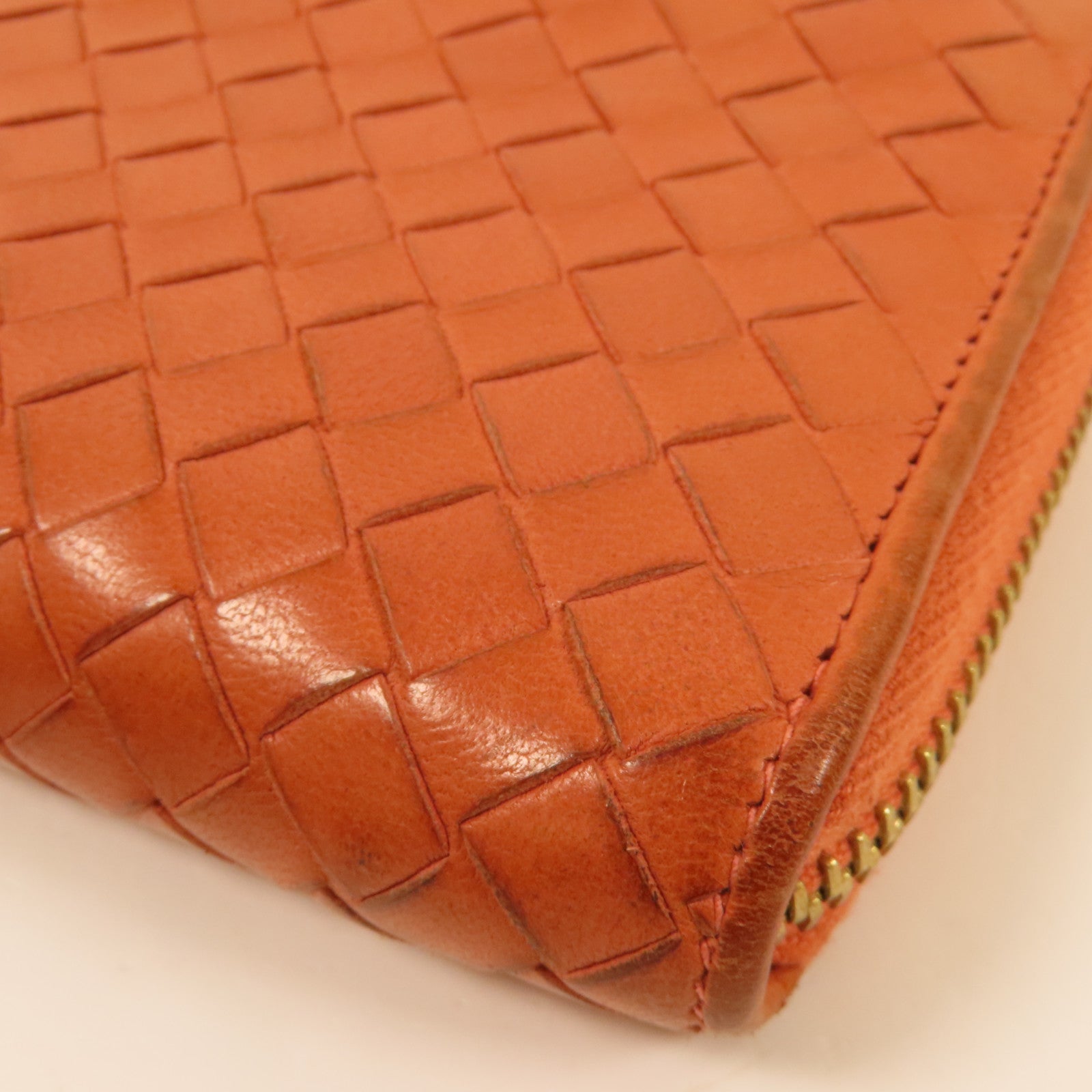 BOTTEGA VENETA 織紋皮革Long Wallet金扣長錢包