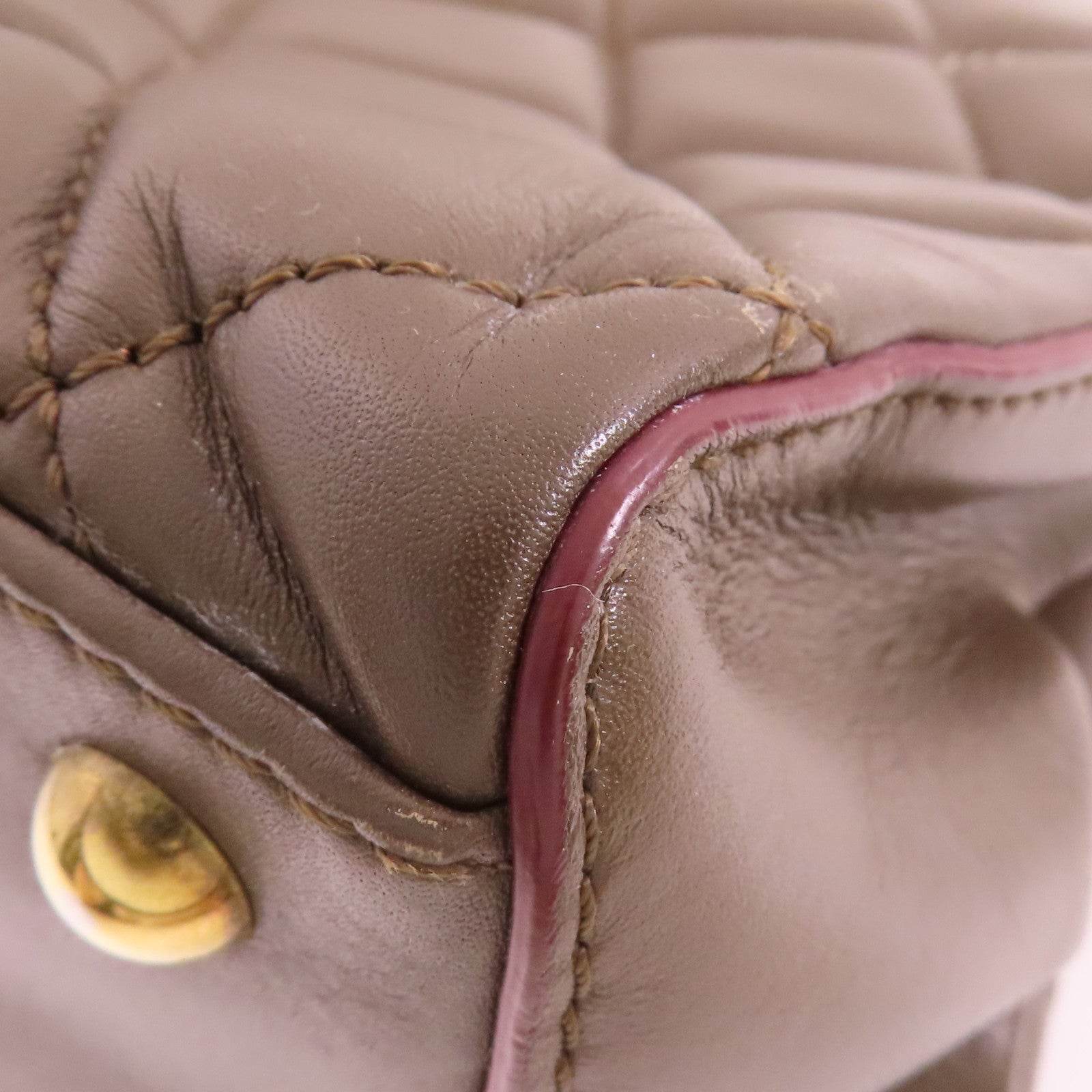 CHANEL 羊皮皮革Chain Shoulder金扣鏈帶肩背袋