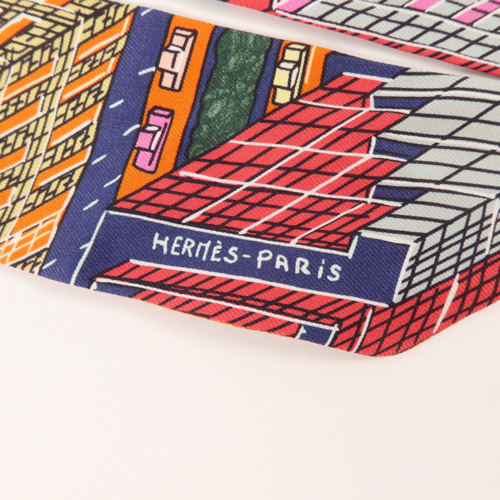 HERMES 絲質Twilly絲巾