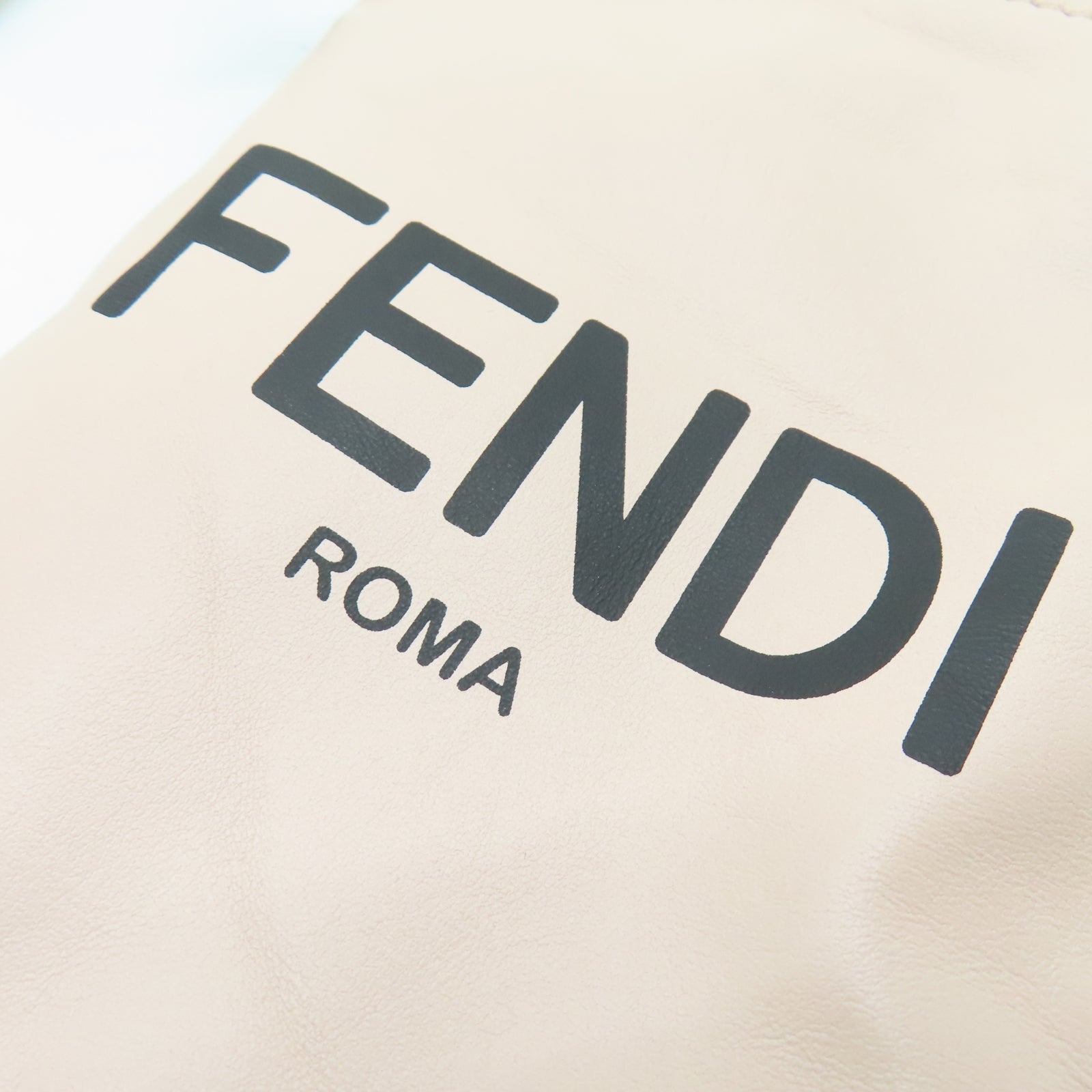 FENDI 【激減優惠】羊皮皮革Pouch Shoulder金扣肩背袋粉紅色