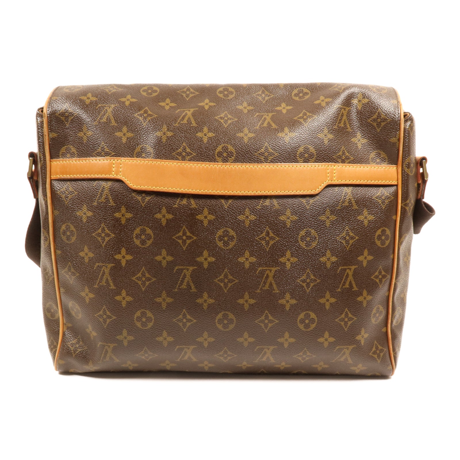 LOUIS VUITTON Monogram Abbesses金扣肩背袋棕色