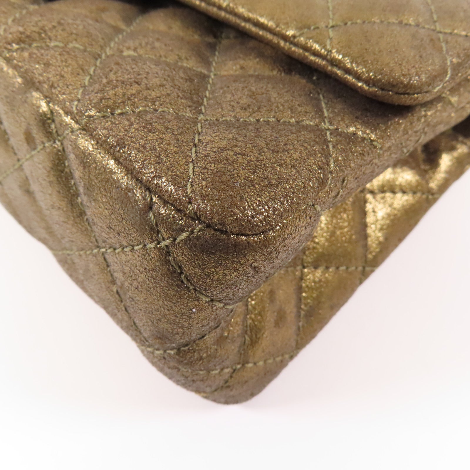 CHANEL 牛皮皮革2.55金扣鏈帶肩背袋