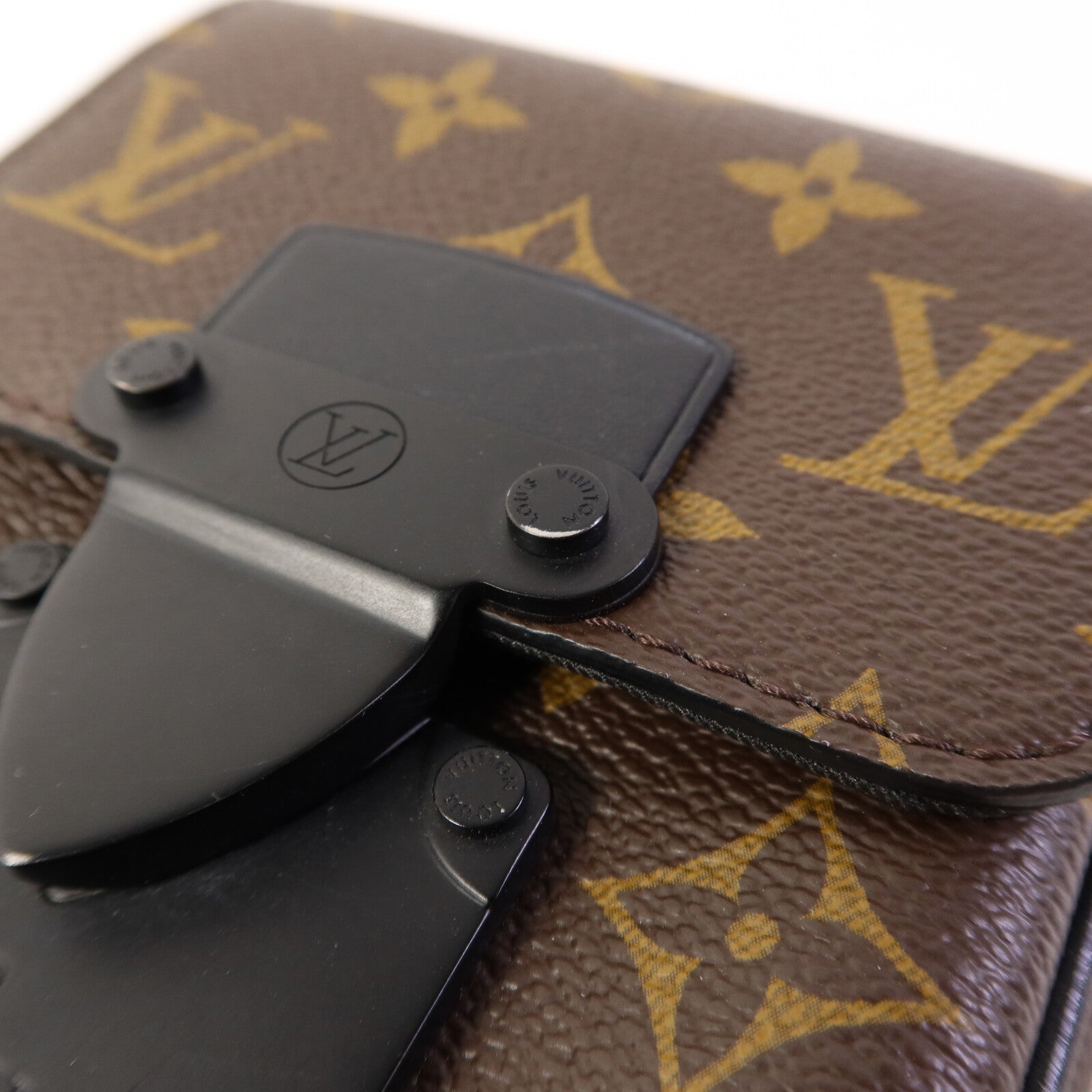 LOUIS VUITTON Monogram Macassar S-Lock肩背袋