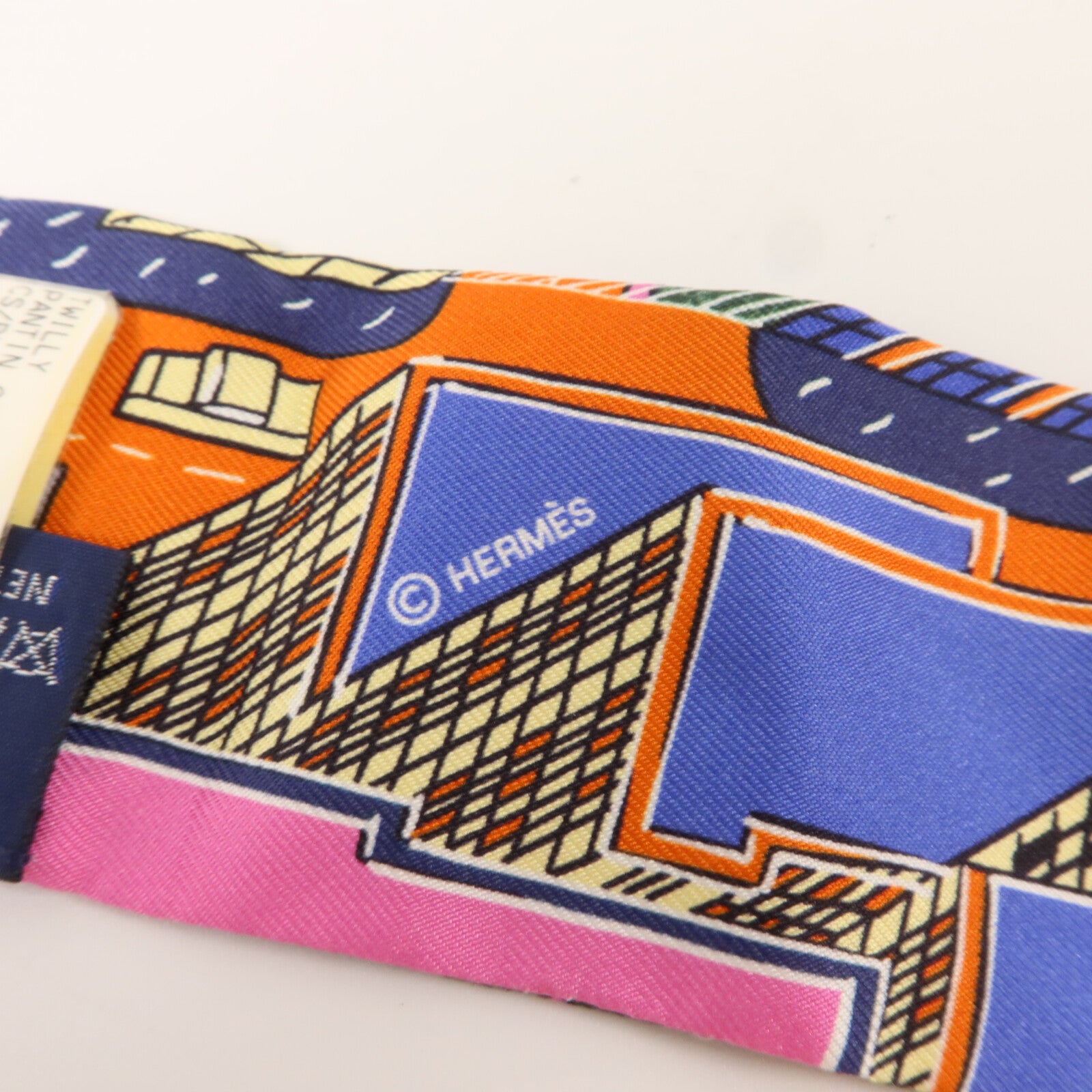 HERMES 絲質Twilly絲巾