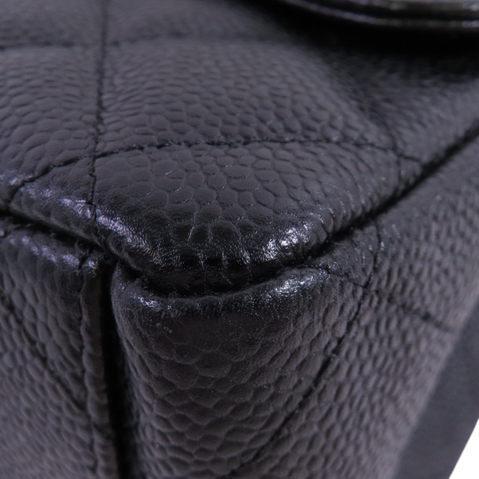 CHANEL 牛皮皮革Maxi Classic金扣鏈帶肩背袋