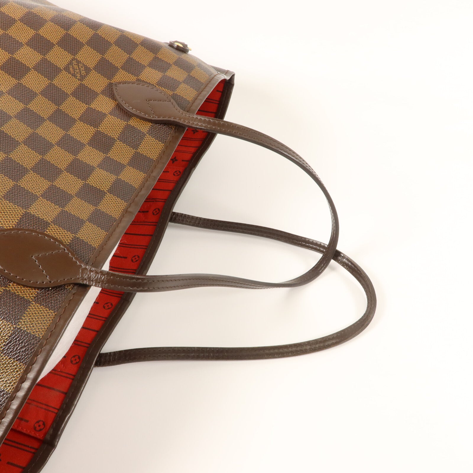 LOUIS VUITTON Damier Neverfull金扣肩背袋
