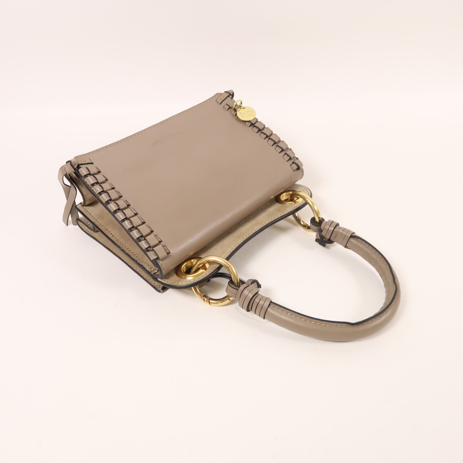 SEE BY CHLOE 牛皮皮革2 Way Shoulder金扣手挽肩背兩用袋